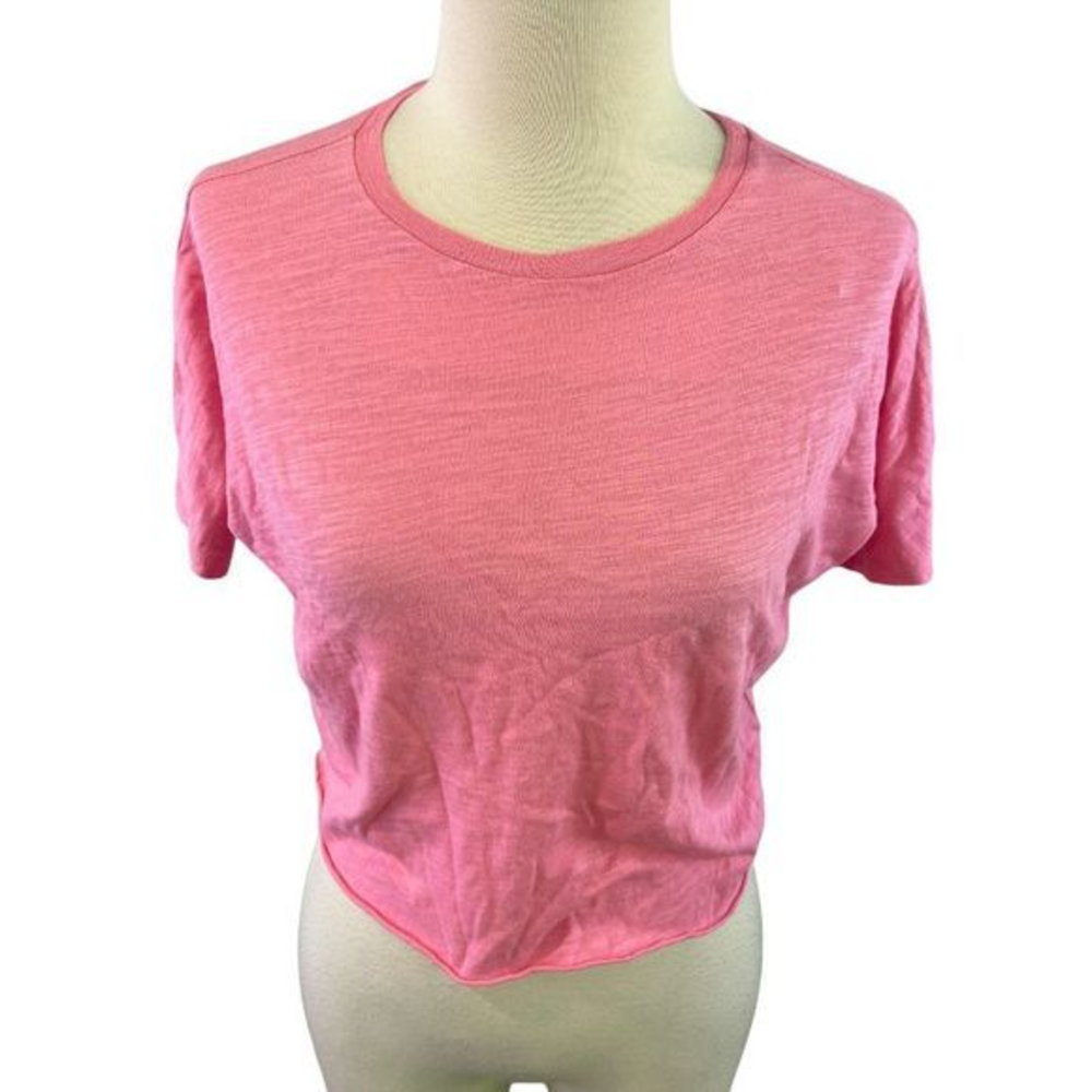 NWOT STEM‎ Pink Crew Neck Crop Top (6)
